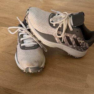 Adidas Kids' Golf Shoes Sneakers White and Gray sz 1.5Y